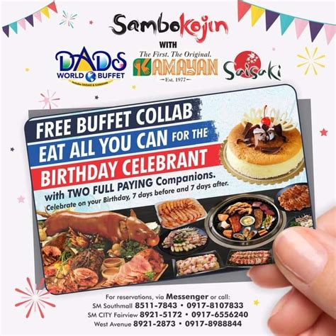 Free Birthday Buffet! Sambokojin, SM Southmall.